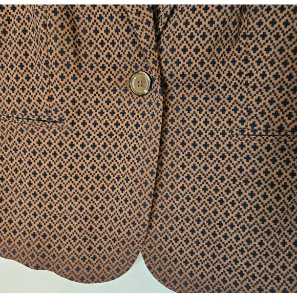 Linda Matthews New York Blazer Women's Large Fitted Jacket One Button Fall Work - Picture 3 of 8